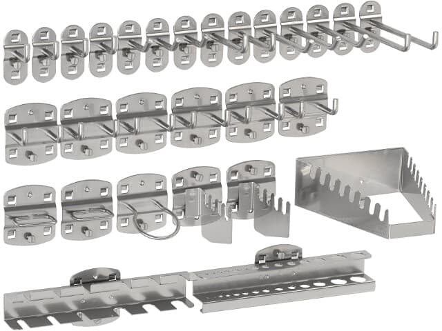 "Hook Assortment 28 pcs.
for Tool holder plate
"